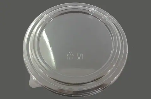 Round Clear Large PP Lid For 1300 ml Kraft Bowl (x300) (Hot & Cold use)