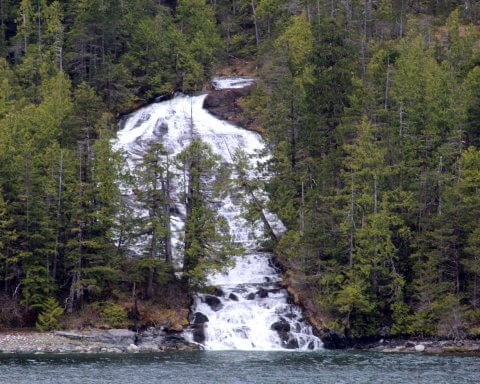 West coast waterfall