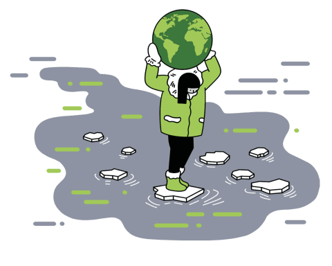 Sheila Watt Cloutier climate illustration by Sam Island