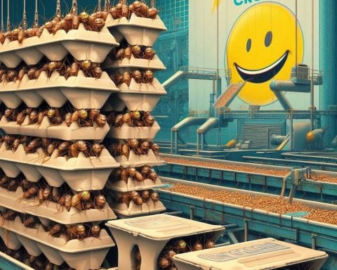 Cricket factory farm insect protein factory