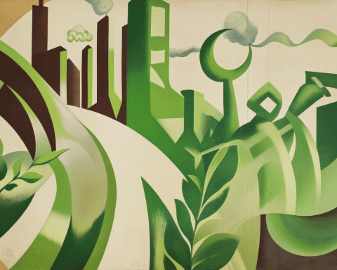 A scene representing the energy transition