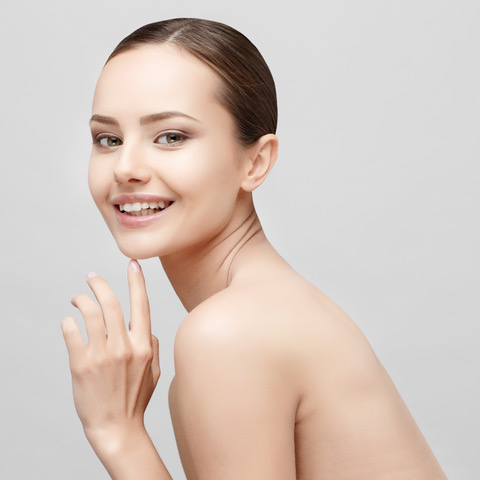 Beautiful Woman with Clean Fresh Skin
