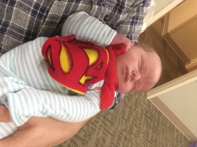 hazel was supposed to be a cowgirl but insisted on wonderwoman instead... so of course Miles had to be superman...