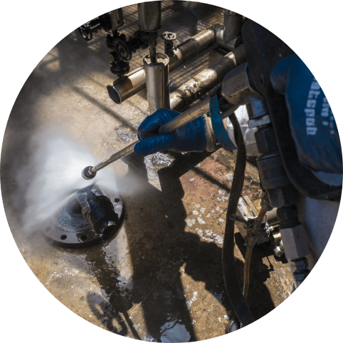 Limpeza água pressão hidromecânica Empresa de limpeza industrial