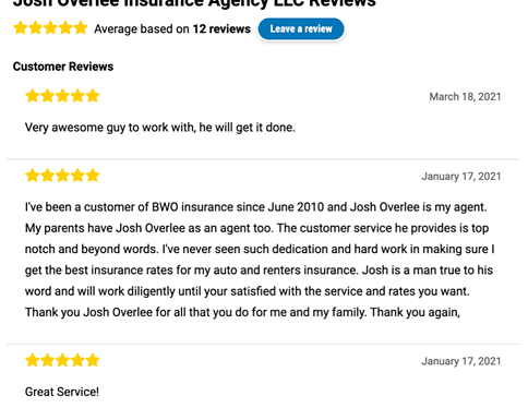 Advantage Profile Reviews