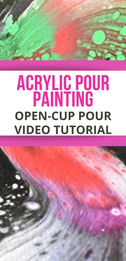 Acrylic Pour Painting Open-cup  Pour Video Tutorial