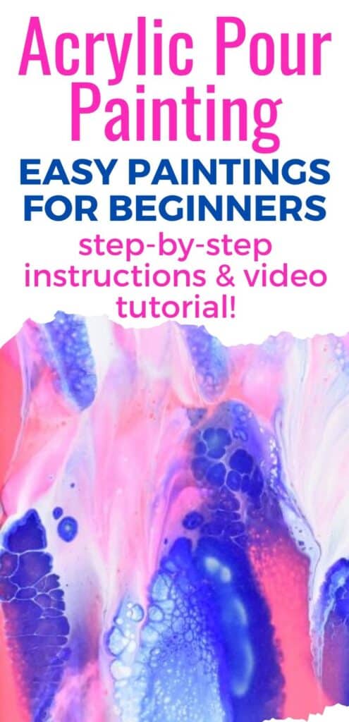 Acrylic Pour Painting Easy Paintings for Beginners