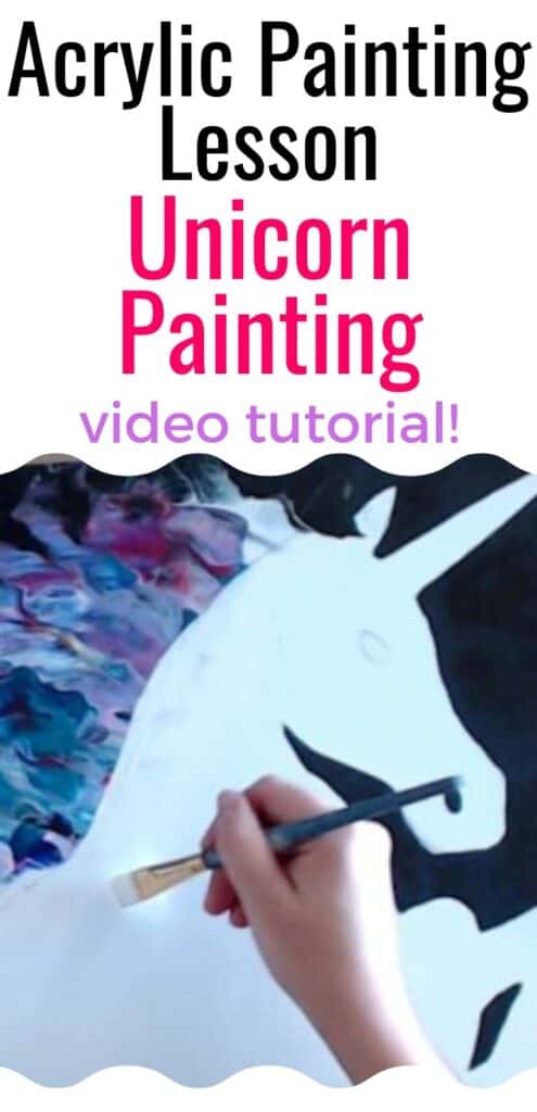 Acrylic Painting Lesson Unicorn Painting Video Tutorial