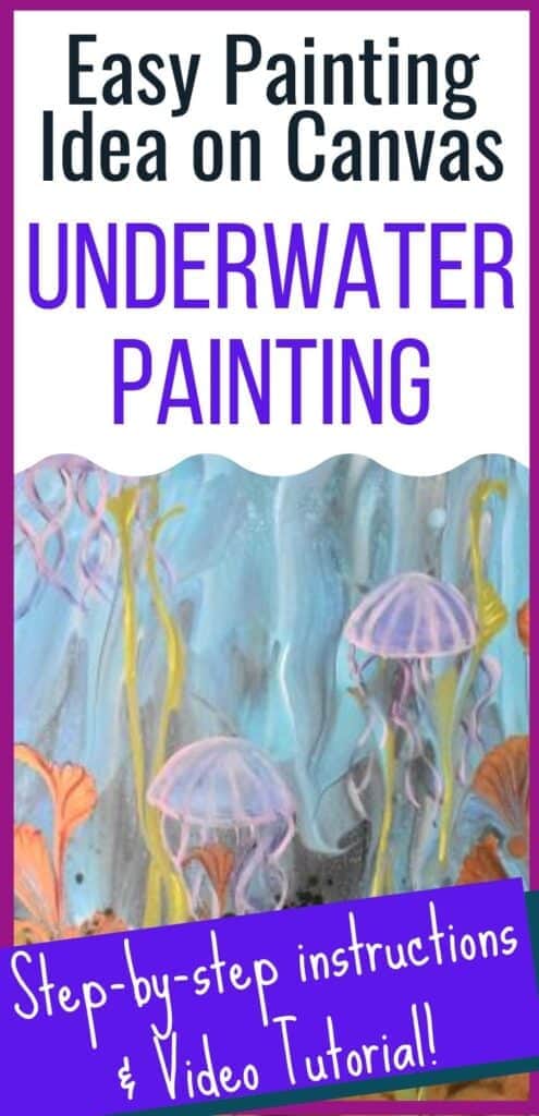 Easy Painting Idea on Canvas Underwater Painting