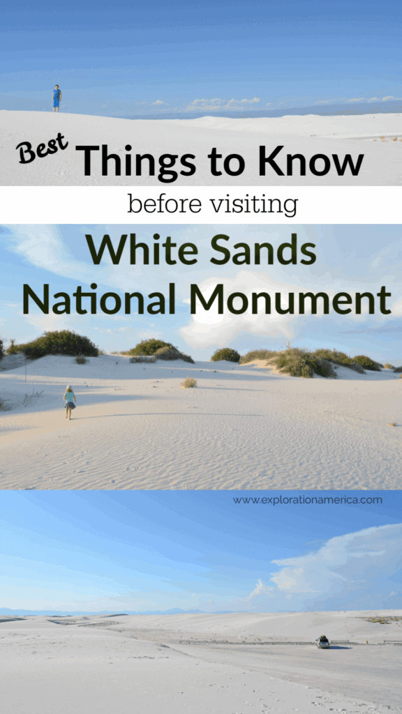 White Sands National Monument tips