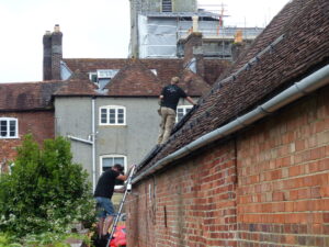 Blandford Museum Fitting solar panels June 2022