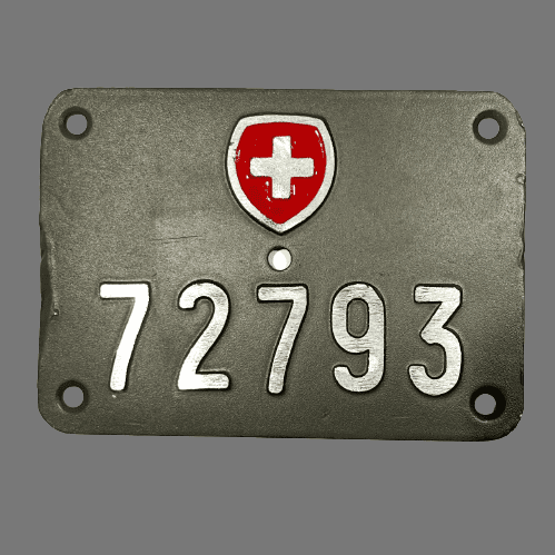 Nummerschild grün