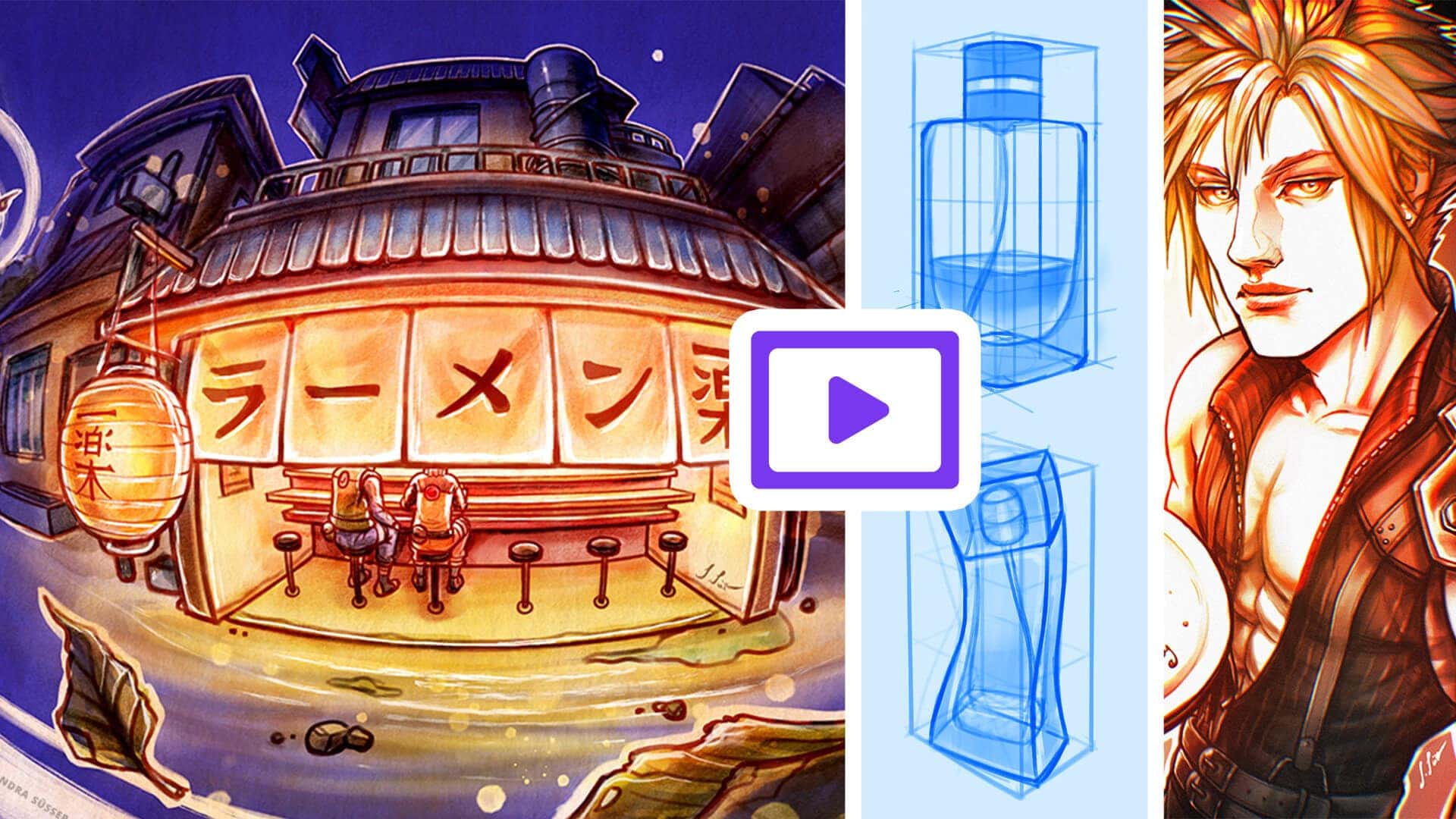 KURS UPDATE | Illustrationen & Perspektive-Studien Zeitraffer