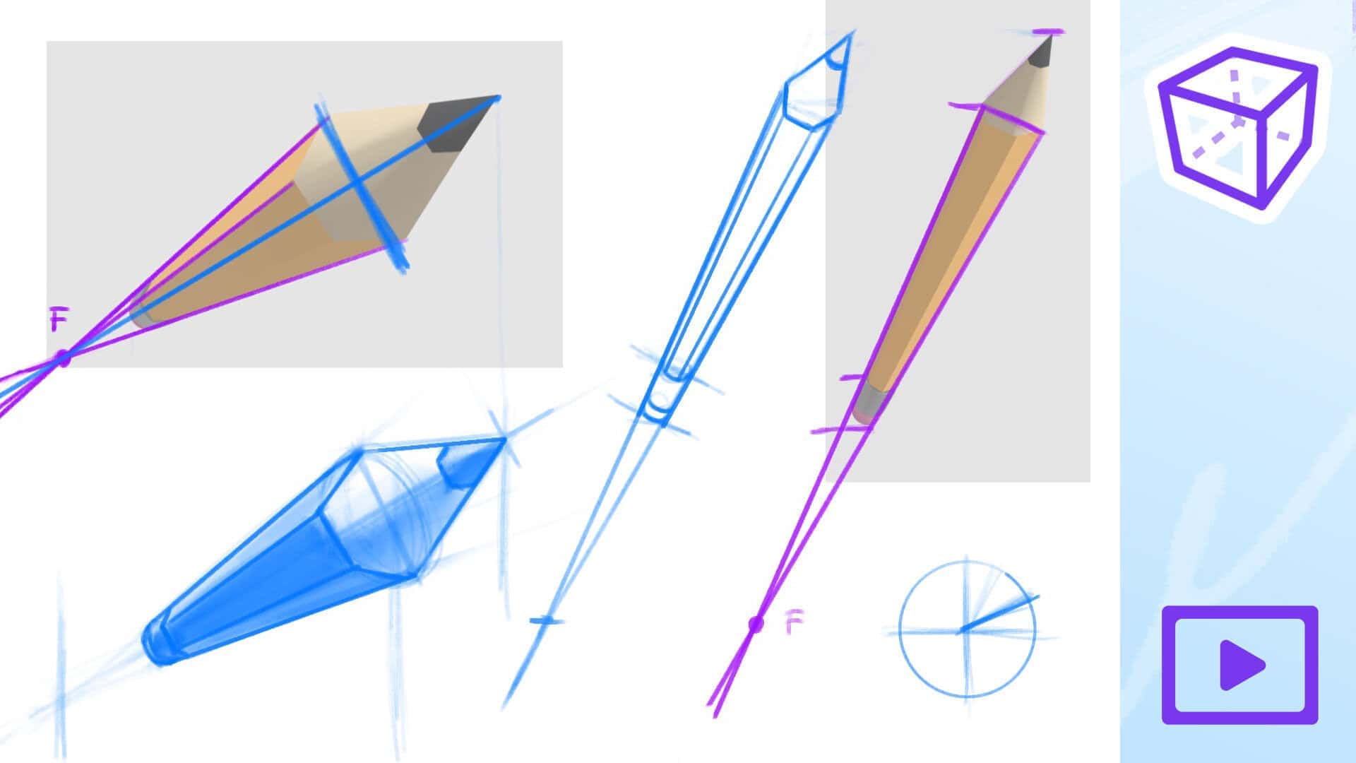 KURS UPDATE | Verkürzung zeichnen Beispiele
