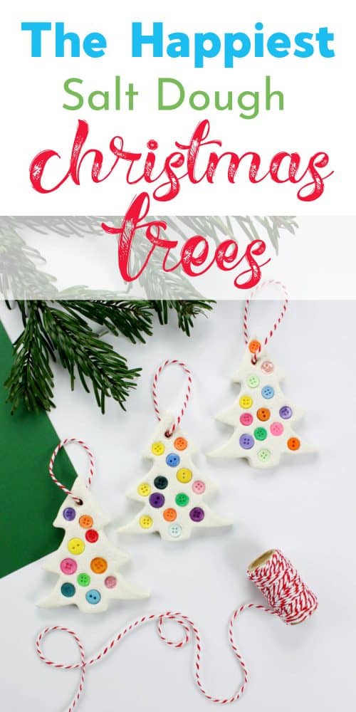 The Happiest Salt Dough Christmas Trees