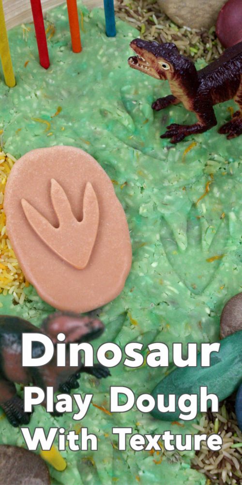 Dinosaur Play Dough with Texture