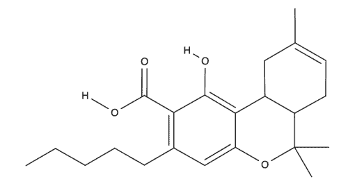 Tetrahydrocannabinolic acid chemical structure