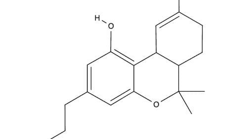 Tetrahydrocannabivarin chemical structure