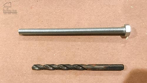 bolt and drill bit