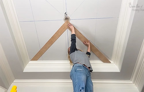 installing chevron plank ceiling