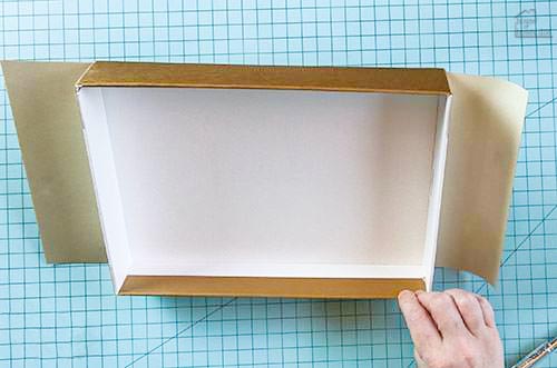 covering box with contact paper