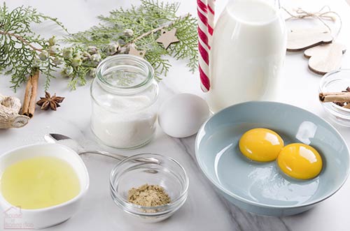 ingredients to make eggnog