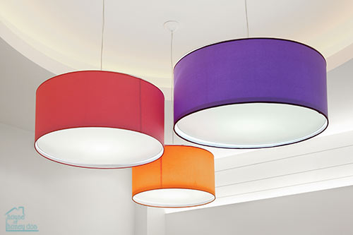 selection of DIY lampshades