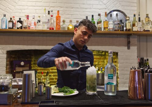 Goodwood's Farmer, Butcher Chef creates special South Downs Water Virgin Mojito for January