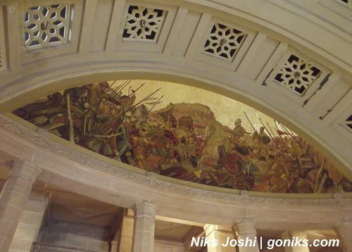 wall painting inside palace