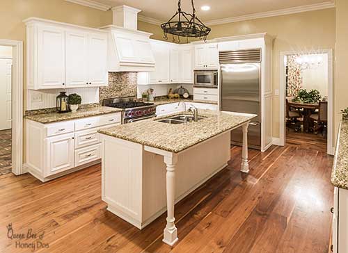 How to Install Stacked Cabinets Over Builder's Grade