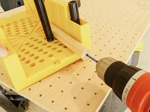 drilling dowel rods