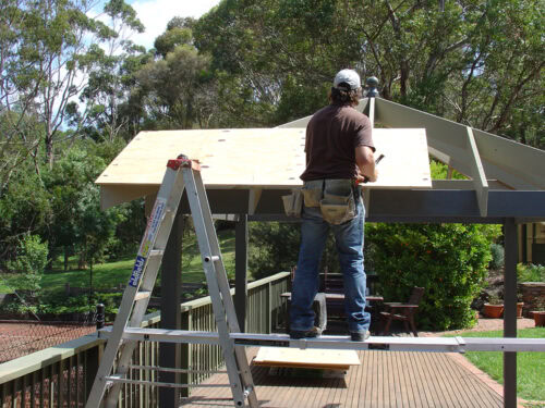 Gazebo Kit Plywood Install