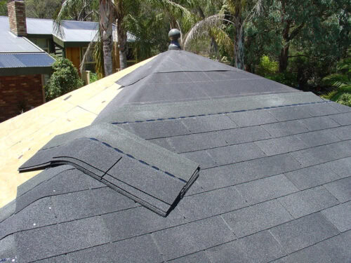 Lightweight roof shingles easy to carry by one person
