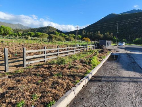 Low-Maintenance Composite Fencing Along Rural Roadside