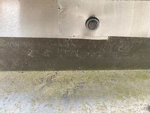 squirrel marks in gutter