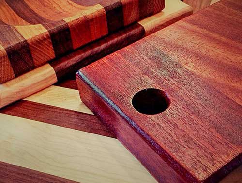 purpleheart cutting boards