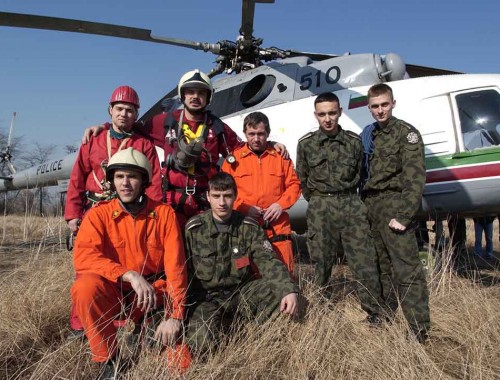 Hellicopter rope rescue