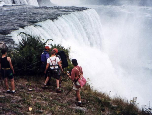 FIlming over Niagara Falls