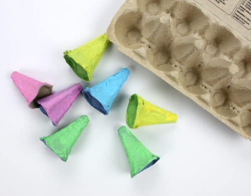Recycled Egg Carton Rocket