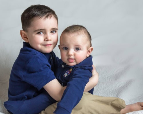 newborn baby boy photography Portuguese Farmington ct three months photoshoot holding brother