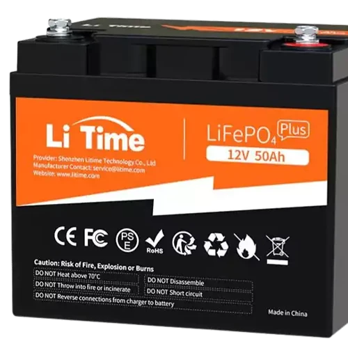 LiTime 12V 50Ah LiFePO4 Lithium Battery