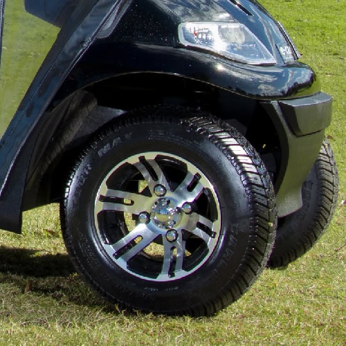 Golf Cart Mag Wheels BULLDOG 10 inch Set Silver