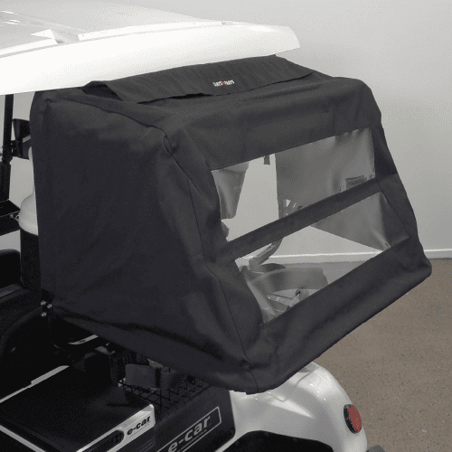 Universal Rear Golf Cart Bag Canopy – Black