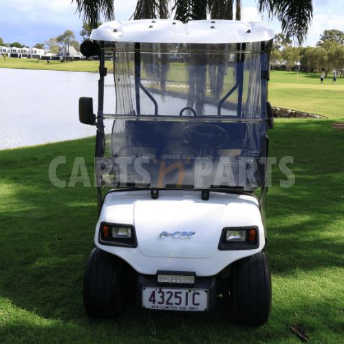2016 ECAR A4 Dominic 4 Seat White Golf Cart - Image 2