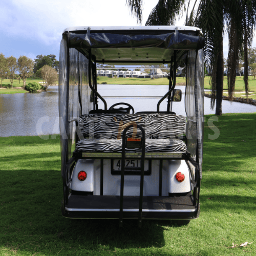 2016 ECAR A4 Dominic 4 Seat White Golf Cart - Image 3