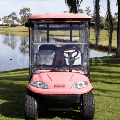 2017 ECAR 627 4 Seat Pink Golf Cart - Image 2