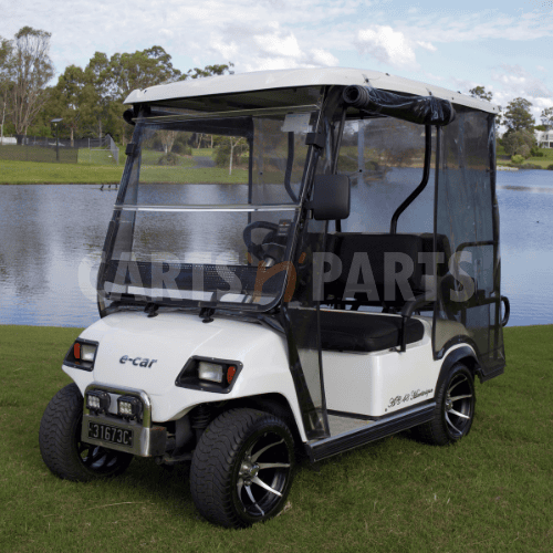2014 ECAR A4 Dominic 4 Seat White Golf Cart