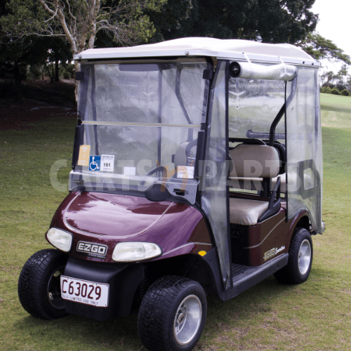 2008 EZGO RXV 4 Seat Maroon Golf Cart