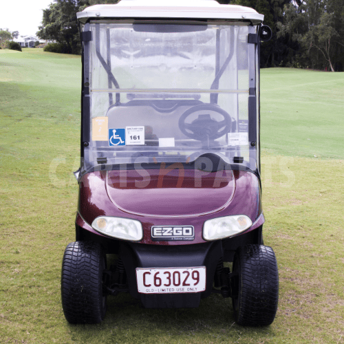 2008 EZGO RXV 4 Seat Maroon Golf Cart - Image 2