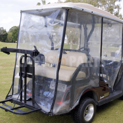 2008 EZGO RXV 4 Seat Maroon Golf Cart - Image 4
